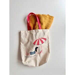 NWT Indigo LOVE & LORE Mustard Yellow 100% Cotton Gauze Shawl Blanket Scarf